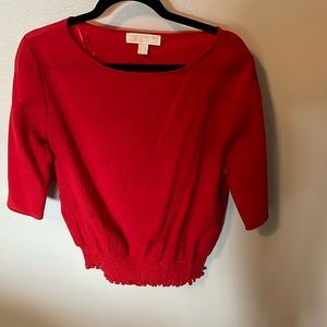 Red Michael Kors top medium